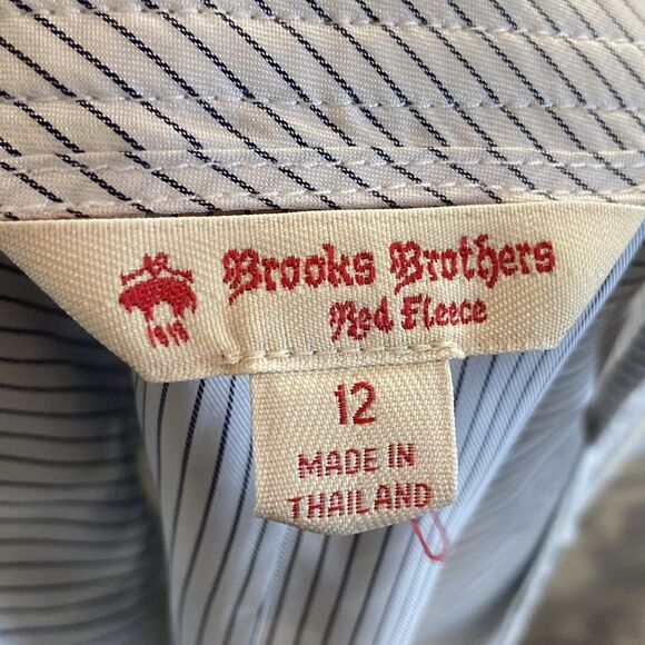 Brooks Brothers Skirt Womens 12 Blue Floral A Line Office Red Fleece - Picture 8 of 12